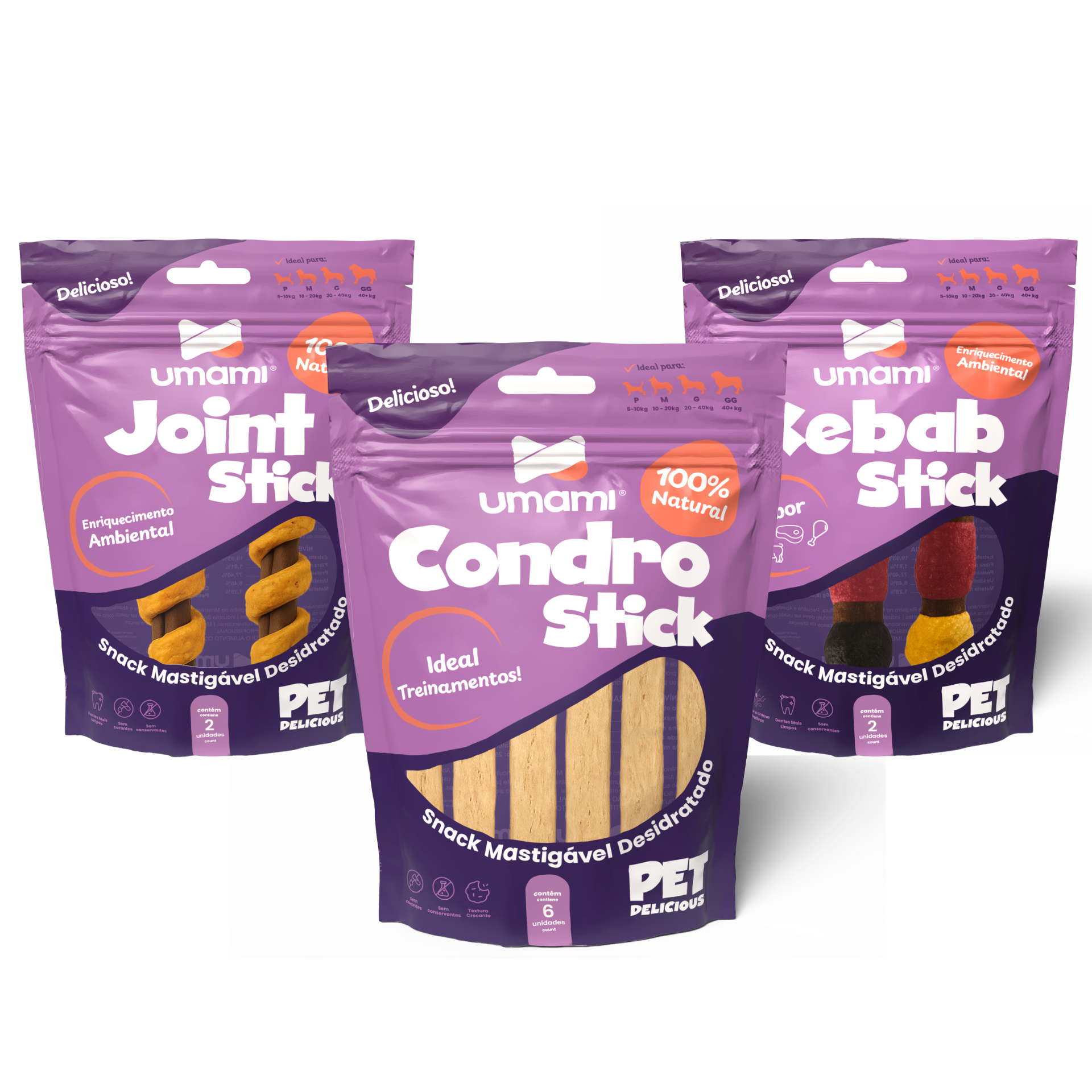 Umami | Kit Mobilidade Vital Umami x3 | Condro Stick | Joint Stick | Kebab Stick