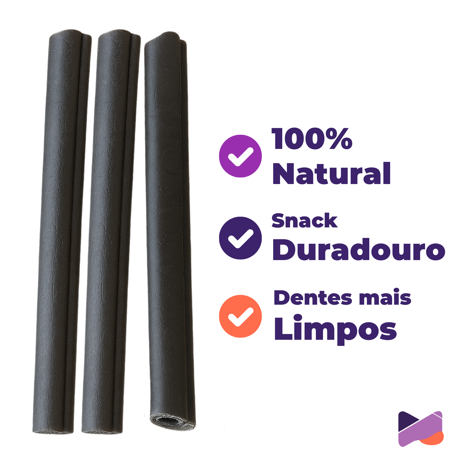 Umami | KIT x2 Collagen Stick | 100% Bovino | 100% Natural | Enriquecimento Ambiental | Contém 4 unidades