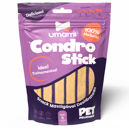 Embalagem Umami Condro Stick textura crocante 6 sticks