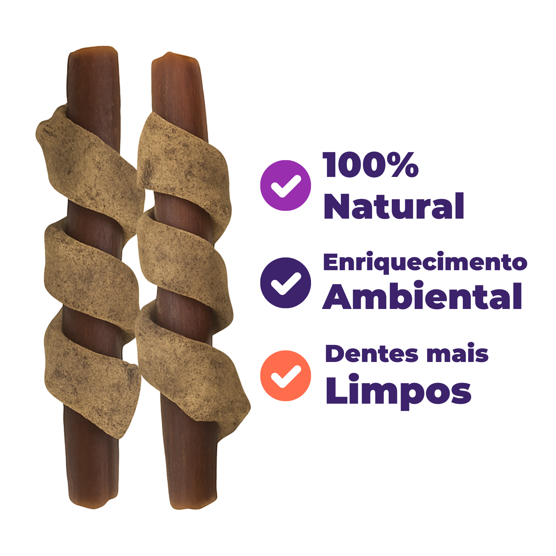Umami | Kit x 2 Joint & Shine | 100% Bovino Natural | Sem Corantes e Conservantes | Enriquecimento Ambiental | Contém 4 unidades
