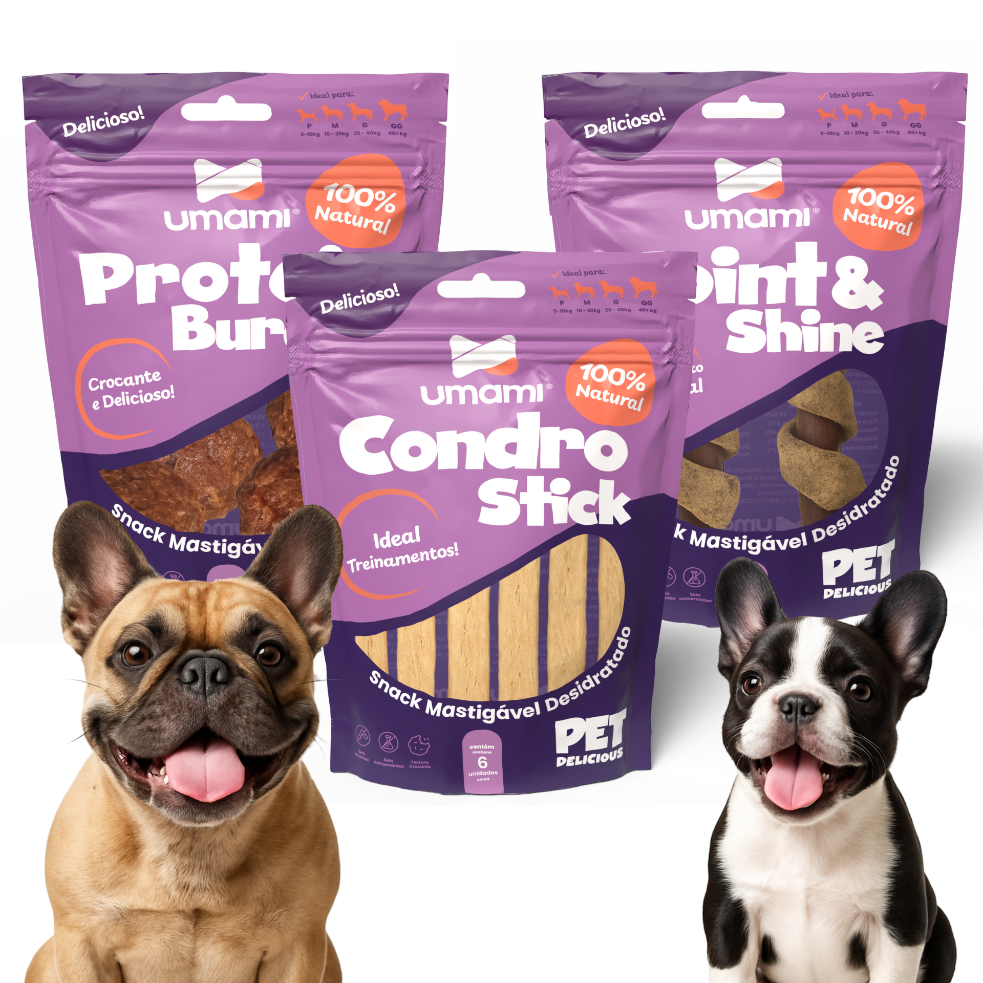 Umami | Kit Snacks Mastigáveis para Bulldog Francês